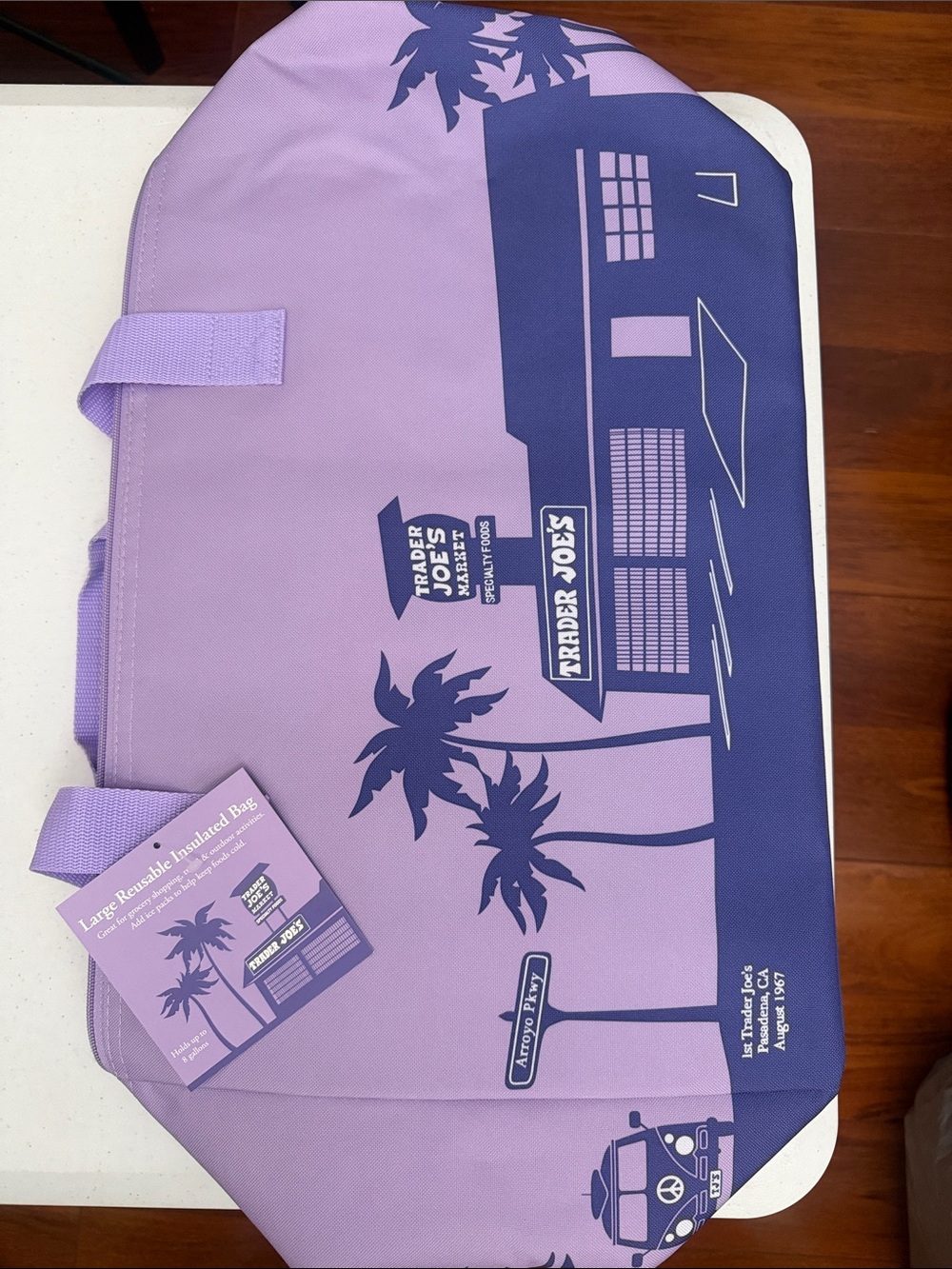 Trader Joe’s Large Reusable Insulated Bag - Lavender/Purple